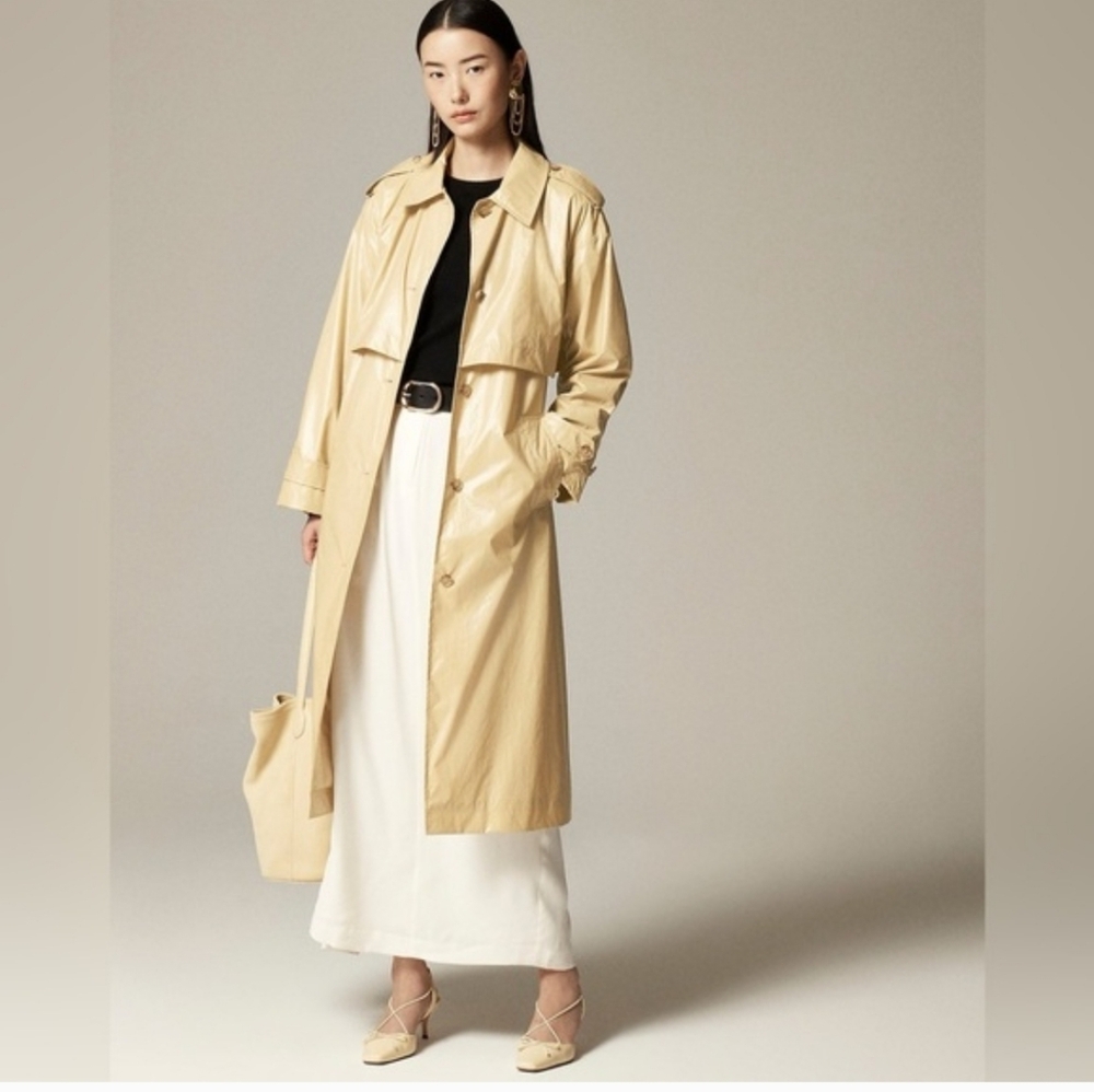 J.Crew Rain-or-shine trench coat CI112 Stained Beige Tan